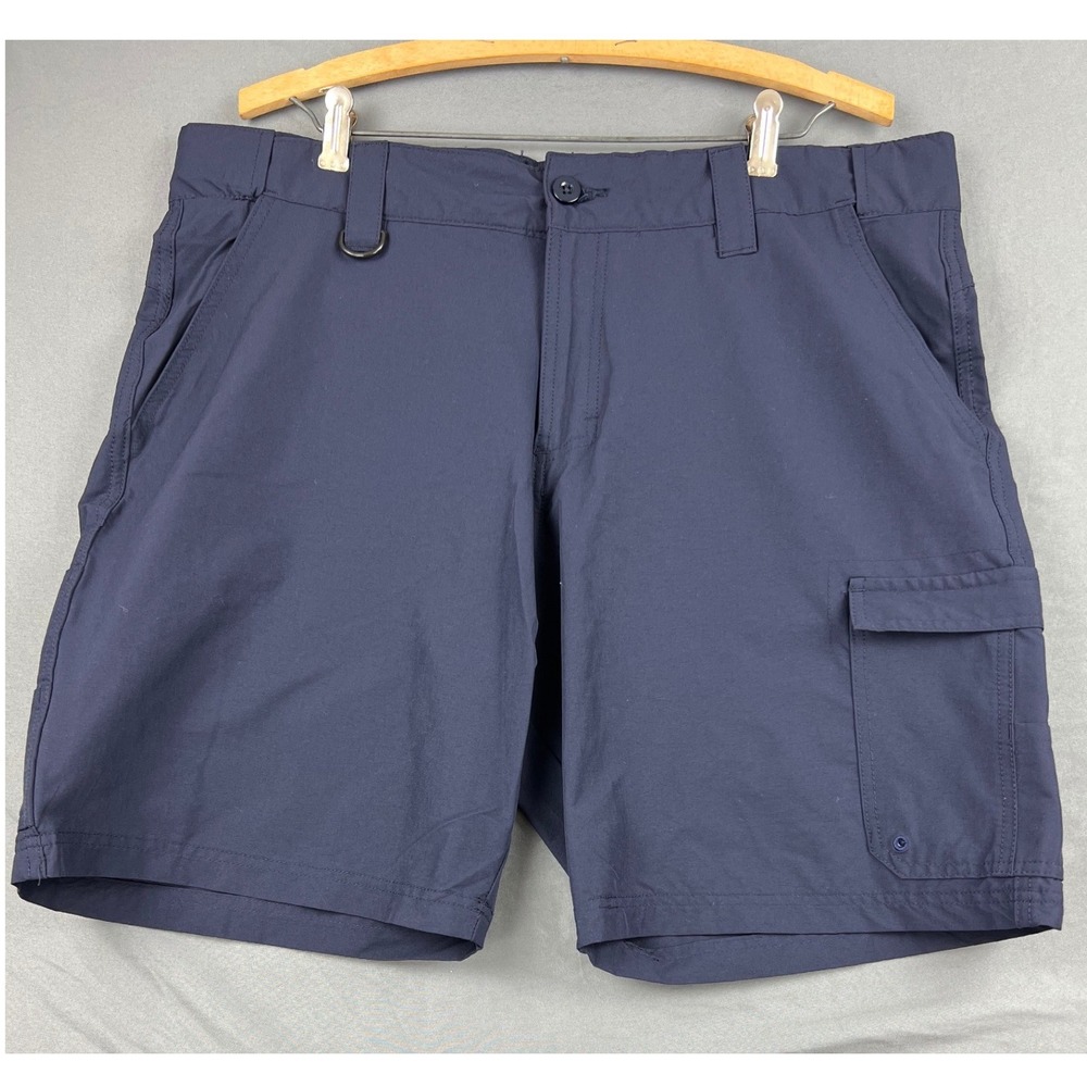 Drake Performance Fishing Shorts Mens XL Navy Blue Excellent Cargo Technical
